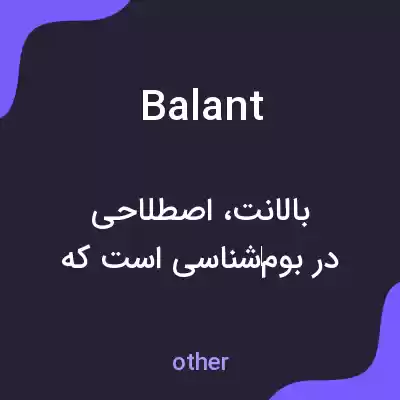 معنی balant به فارسی معنی balant به فارسی
