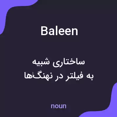 معنی baleen به فارسی معنی baleen به فارسی