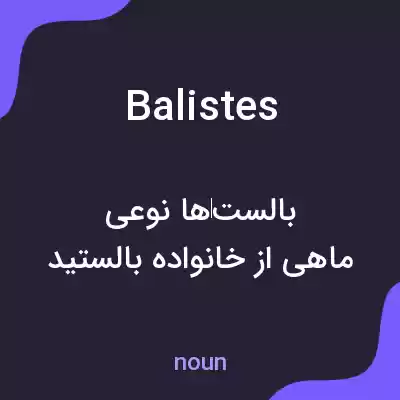 معنی balistes به فارسی