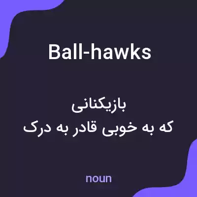 معنی ball-hawks به فارسی