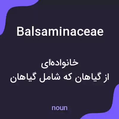 معنی balsaminaceae به فارسی معنی balsaminaceae به فارسی