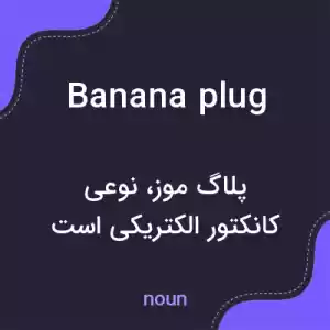 معنی banana plug به فارسی معنی banana plug به فارسی