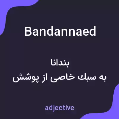 معنی bandannaed به فارسی معنی bandannaed به فارسی