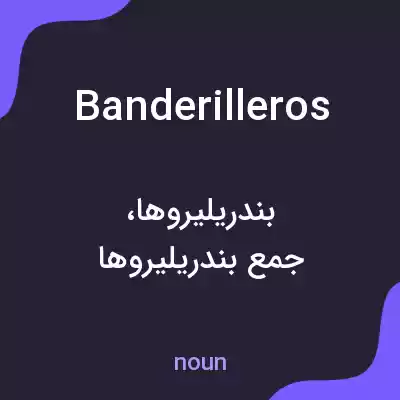 معنی banderilleros به فارسی معنی banderilleros به فارسی