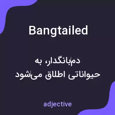 معنی bangtailed به فارسی معنی bangtailed به فارسی