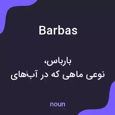 معنی barbas به فارسی معنی barbas به فارسی