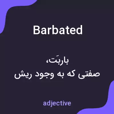 معنی barbated به فارسی معنی barbated به فارسی