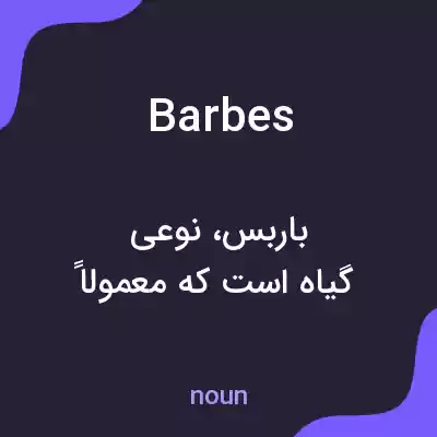 معنی barbes به فارسی معنی barbes به فارسی