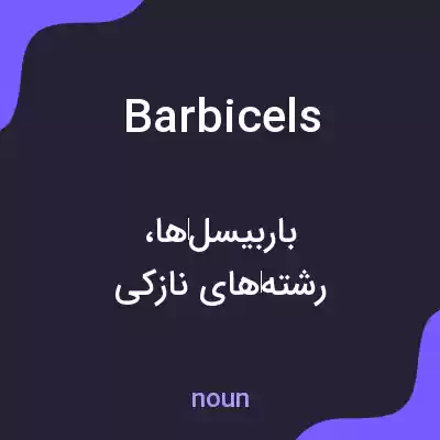 معنی barbicels به فارسی معنی barbicels به فارسی
