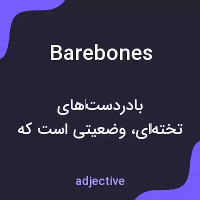 معنی barebones به فارسی معنی barebones به فارسی