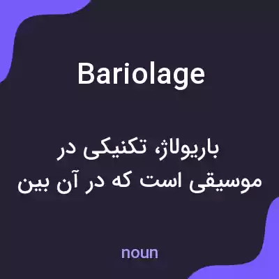 معنی bariolage به فارسی معنی bariolage به فارسی