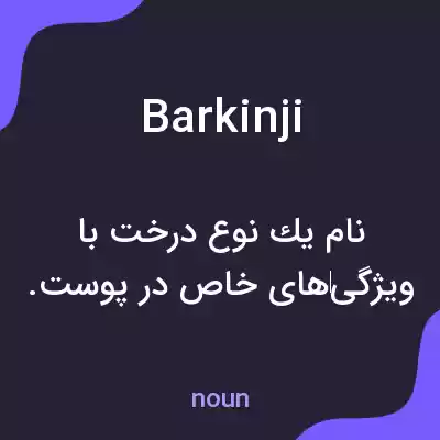معنی barkinji به فارسی معنی barkinji به فارسی