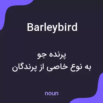معنی barleybird به فارسی