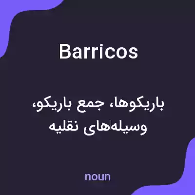 معنی barricos به فارسی معنی barricos به فارسی