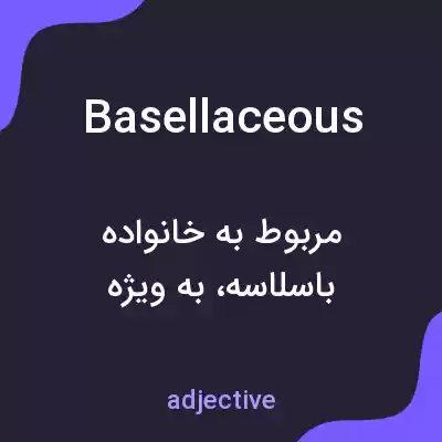 معنی basellaceous به فارسی معنی basellaceous به فارسی