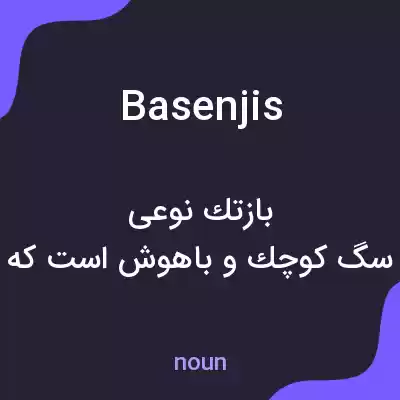 معنی basenjis به فارسی معنی basenjis به فارسی
