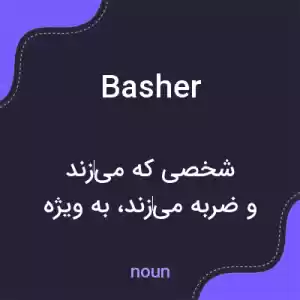 معنی basher به فارسی معنی basher به فارسی