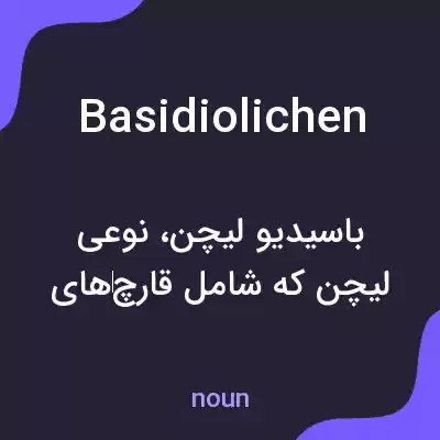 معنی basidiolichen به فارسی معنی basidiolichen به فارسی