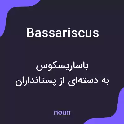 معنی bassariscus به فارسی معنی bassariscus به فارسی