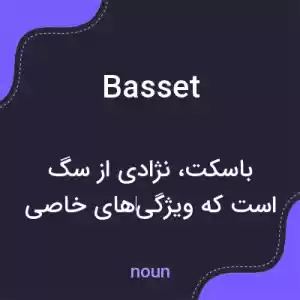 معنی basset به فارسی