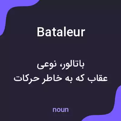 معنی bataleur به فارسی معنی bataleur به فارسی