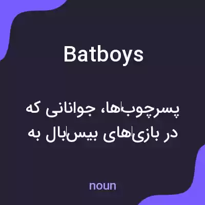 معنی batboys به فارسی