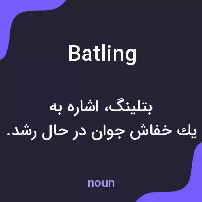 معنی batling به فارسی معنی batling به فارسی