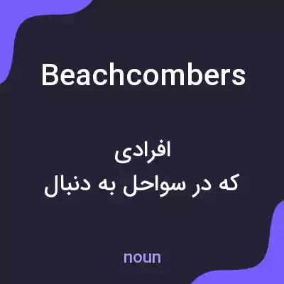 معنی beachcombers به فارسی معنی beachcombers به فارسی