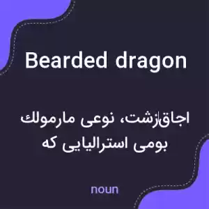 معنی bearded dragon به فارسی معنی bearded dragon به فارسی
