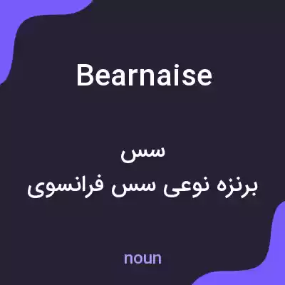 معنی bearnaise به فارسی معنی bearnaise به فارسی