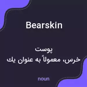 معنی bearskin به فارسی معنی bearskin به فارسی