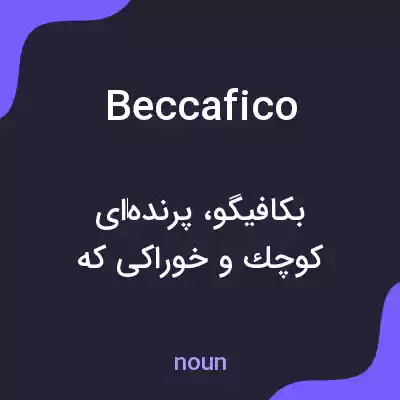 معنی beccafico به فارسی