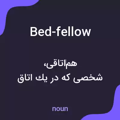 معنی bed-fellow به فارسی معنی bed-fellow به فارسی