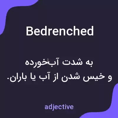معنی bedrenched به فارسی معنی bedrenched به فارسی