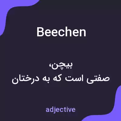 معنی beechen به فارسی معنی beechen به فارسی