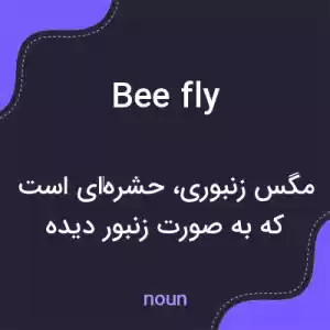 معنی bee fly به فارسی معنی bee fly به فارسی