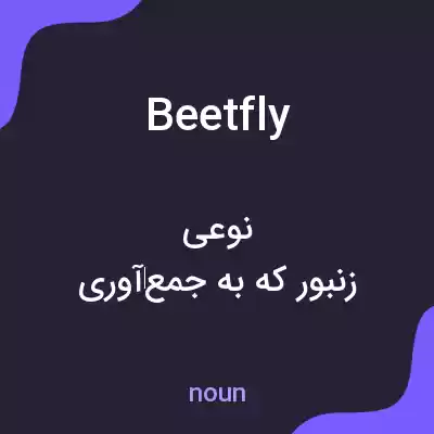 معنی beetfly به فارسی معنی beetfly به فارسی