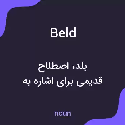معنی beld به فارسی معنی beld به فارسی