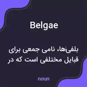 معنی belgae به فارسی معنی belgae به فارسی