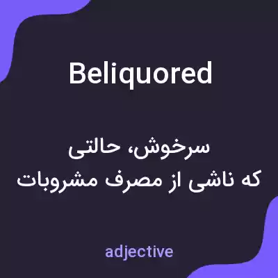 معنی beliquored به فارسی معنی beliquored به فارسی