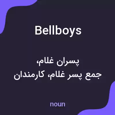 معنی bellboys به فارسی معنی bellboys به فارسی