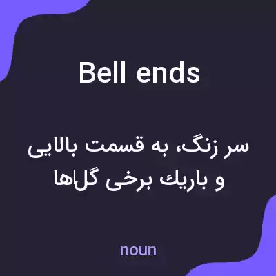 معنی bell ends به فارسی معنی bell ends به فارسی