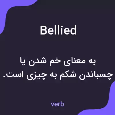 معنی bellied به فارسی معنی bellied به فارسی