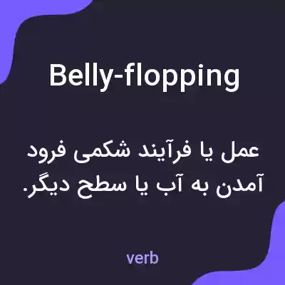 معنی belly-flopping به فارسی معنی belly-flopping به فارسی