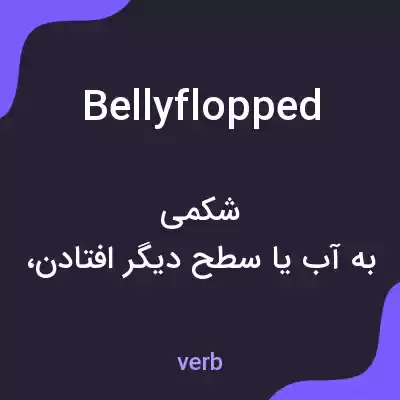 معنی bellyflopped به فارسی معنی bellyflopped به فارسی