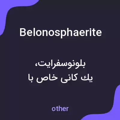 معنی belonosphaerite به فارسی معنی belonosphaerite به فارسی