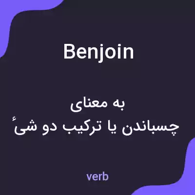 معنی benjoin به فارسی معنی benjoin به فارسی