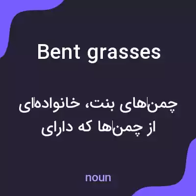 معنی bent grasses به فارسی معنی bent grasses به فارسی