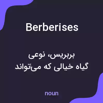 معنی berberises به فارسی معنی berberises به فارسی