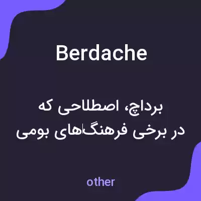 معنی berdache به فارسی معنی berdache به فارسی